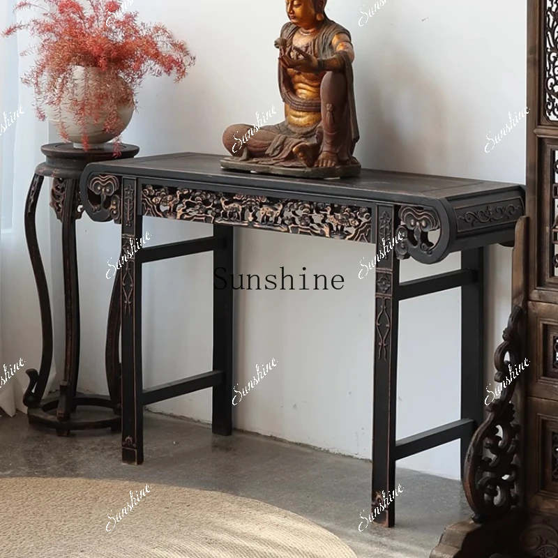 The table is dedicated to the solid wood Chinese antique roll head Xuanguantai Ming and Qing Dynasties  TF