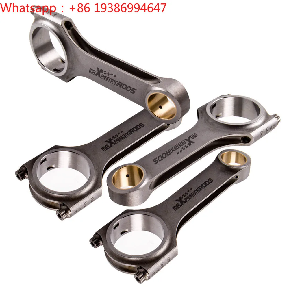 For MaXpeedingrods 4340 Forged Steel H-Beam Connecting Rods for VW Golf MK3 Jetta 2.0L ABA 8V ABF 16V 159 mm Manufacture