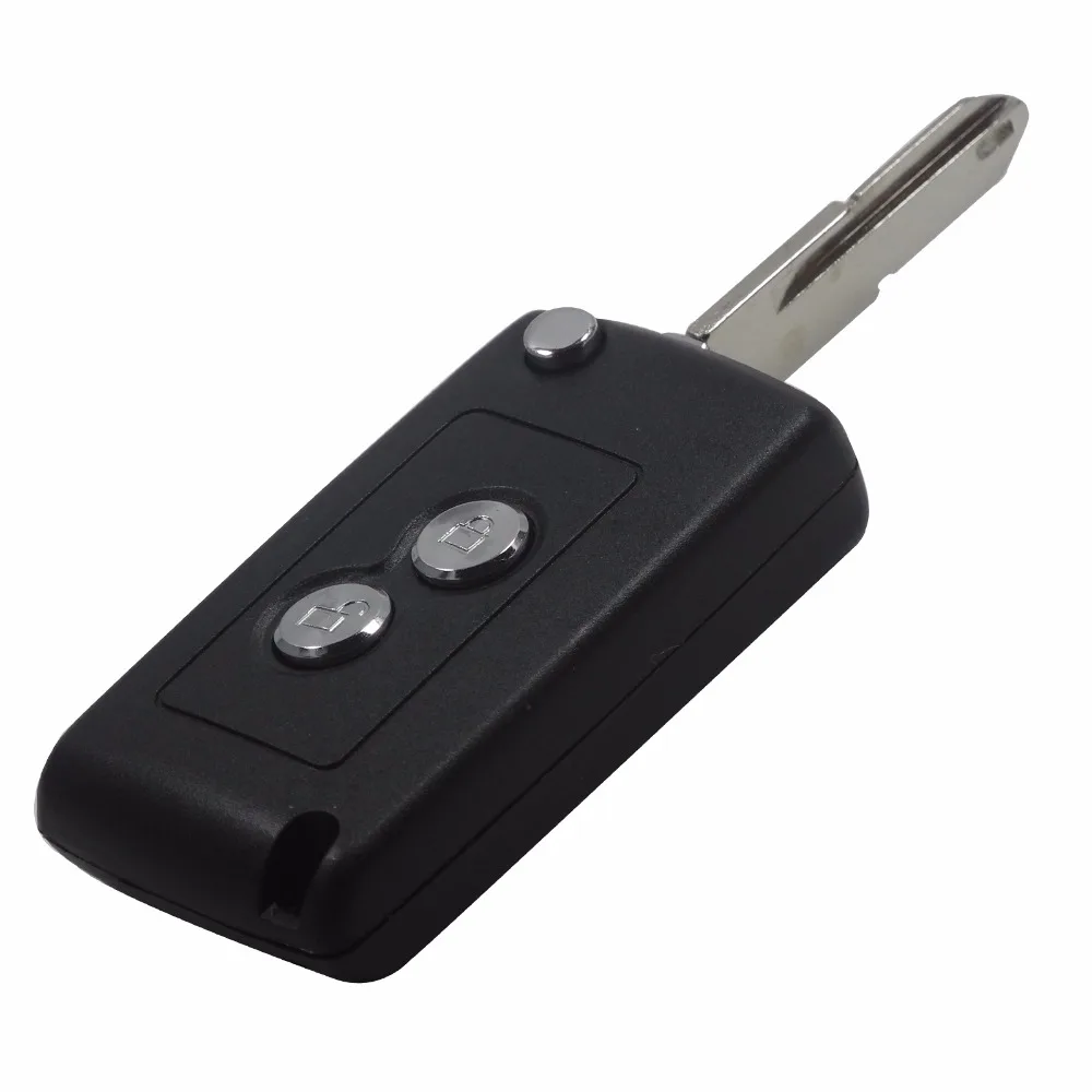 jingyuqin 2 Buttons Modified Flip Folding Remote Fob Car Key Shell Cover For Peugeot 206 306 406 Citroen C2 C3 Xsara Picasso