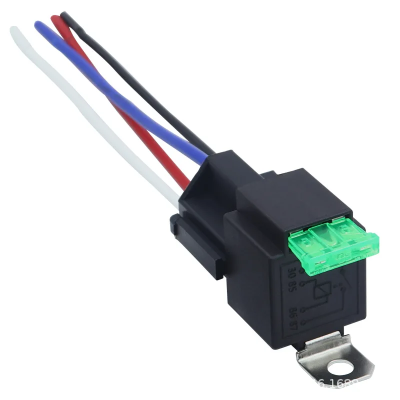 1PCS 12V 24V 4 5pin 30A Waterproof Fuse Relay Switch Harness Set JD1912 JD1914 Automotive Auto Relay With Socket Relays Kit