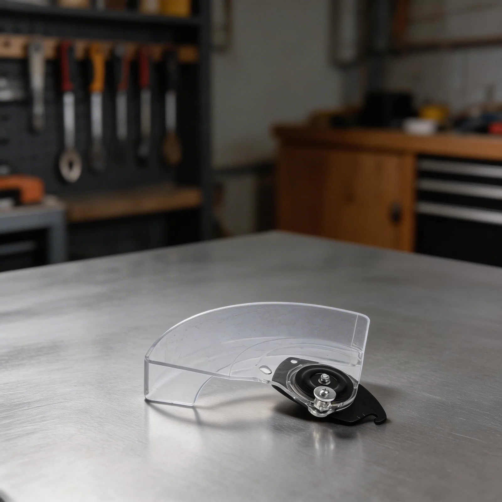 

Replacement Transparent Electric Mitre Blade Guard for 255 Saw Aluminum Machine Featuring Plastic and Metal Parts