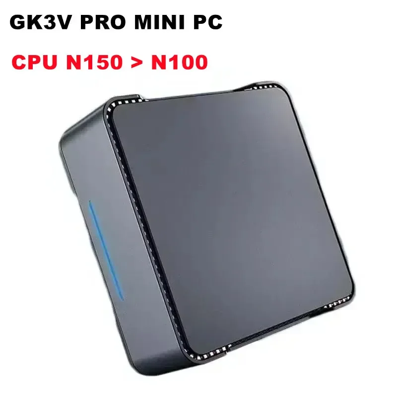 SZBOX GK3V MINI PC 2025 NEW CPU N150 Windows 11 Mini PC DDR4 SSD Dual WIFI 5 BT4.2 1000M LAN 4K HD Triple Display Gamer Computer