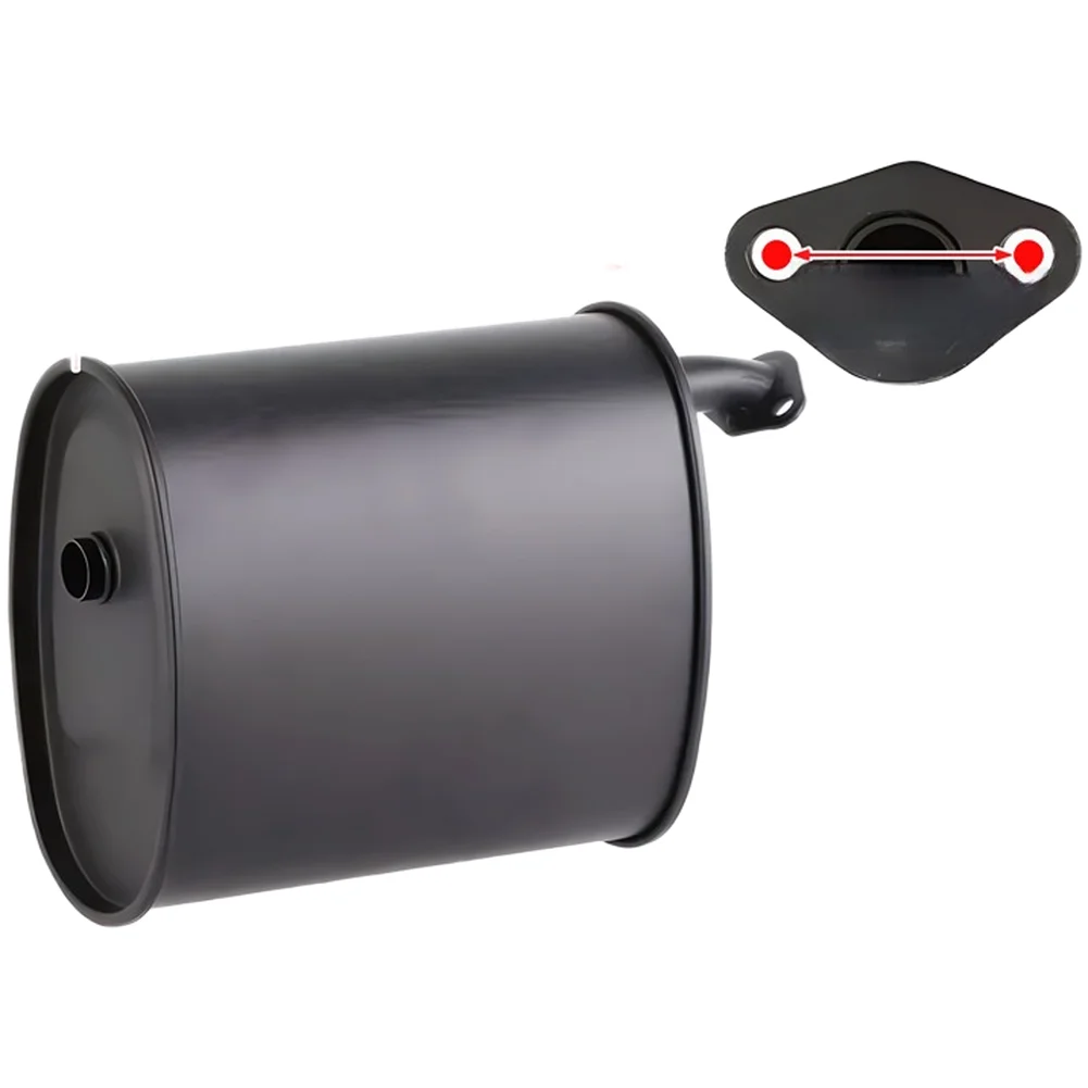 For Generator Maintenance Generator Muffler for exhaust Pipe Heat Resistant Pre-drilled Mounting Holes Easy Installation