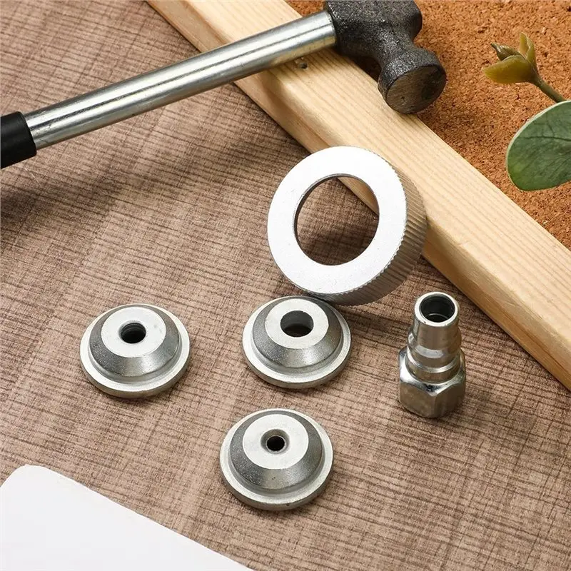 ABFA 5 PCS Texture Sprayer Nozzle Set 3 Tips& 1 Threaded Collar- For Drywall And Wall Painting Applications