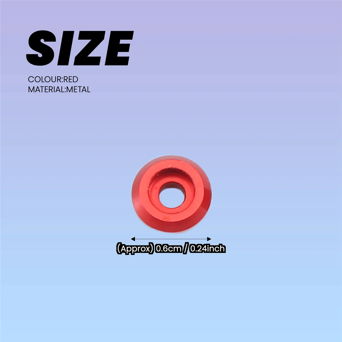 AA84 8 piezas de metal biela tornillo junta cuña arandela resto para WPL C14 C24 C34 C44 MN D90 D91 D99S RC coche, rojo