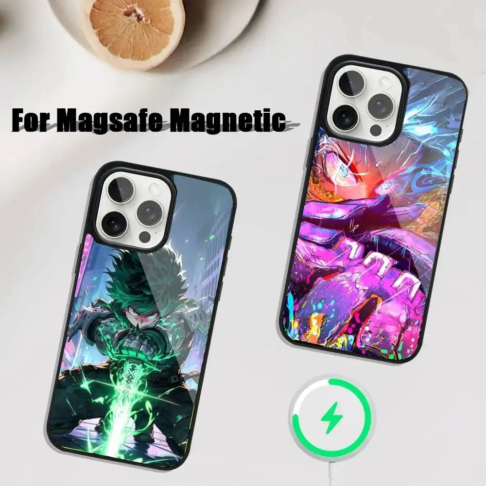 

My H-Hero Academia D-Deku Phone Case For iPhone 17,16,15,14,13,12,11,Pro,Max,Plus,Mini,SE4,E Magnetic Magsafe Wireless Charging