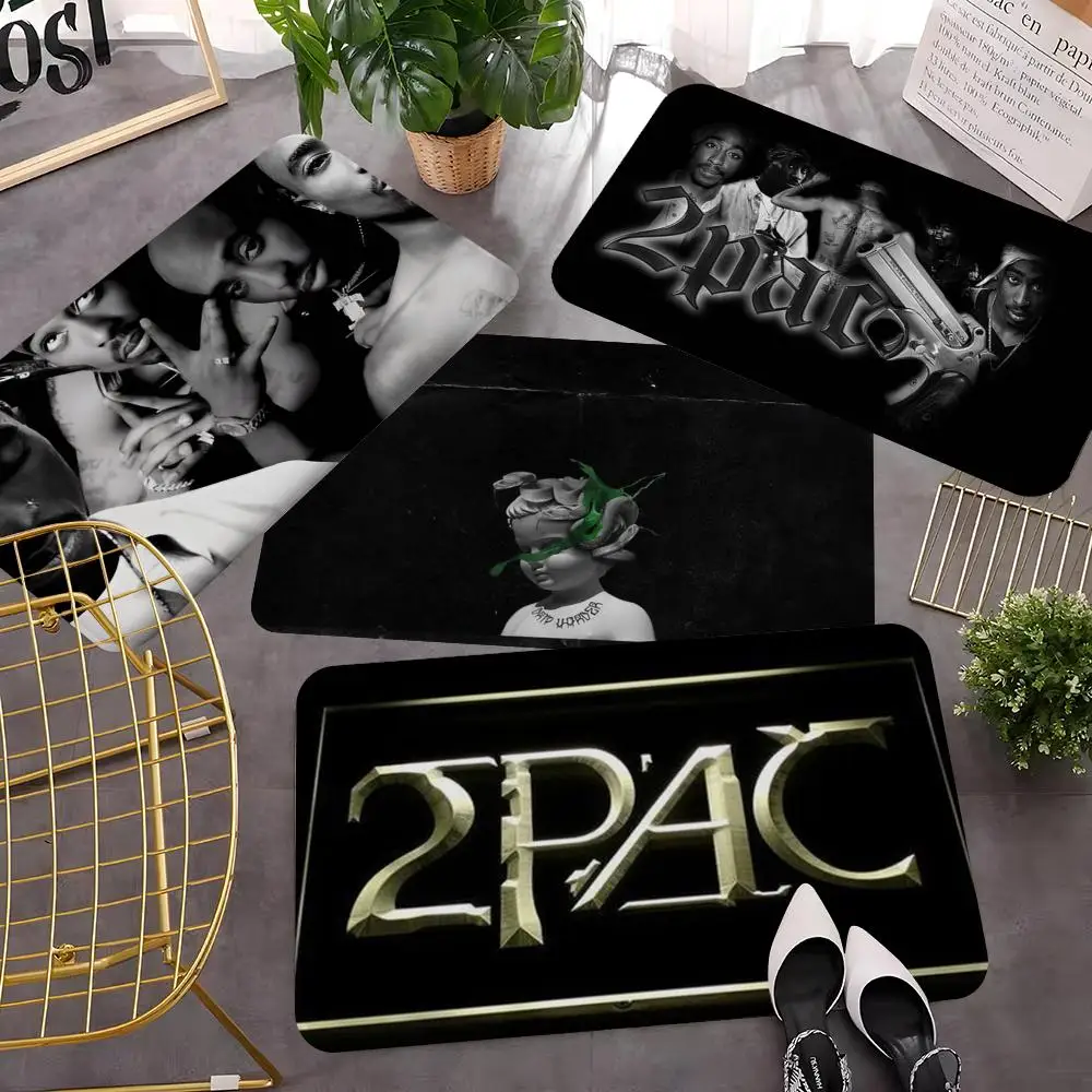 

Rapper 2pac Floor Mat Entrance Door Mat Washable Non-Slip Living Room Sofa Chairs Area Mat Kitchen Welcome Doormat