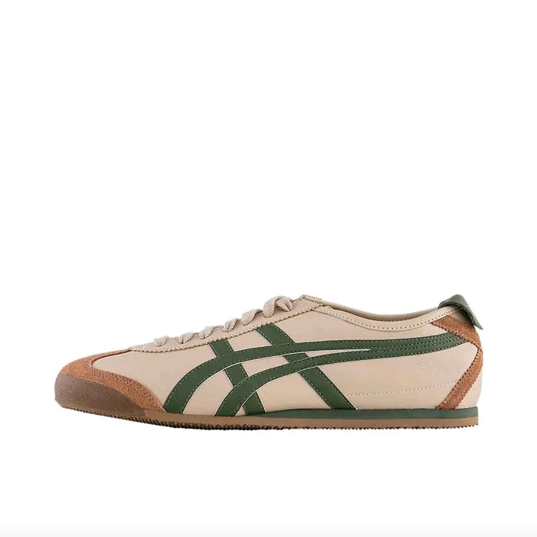

Onitsuka Tiger MEXICO 66, мужская и женская обувь для скейтбординга, инкапсулированные, модные кроссовки, бежевый/зеленый