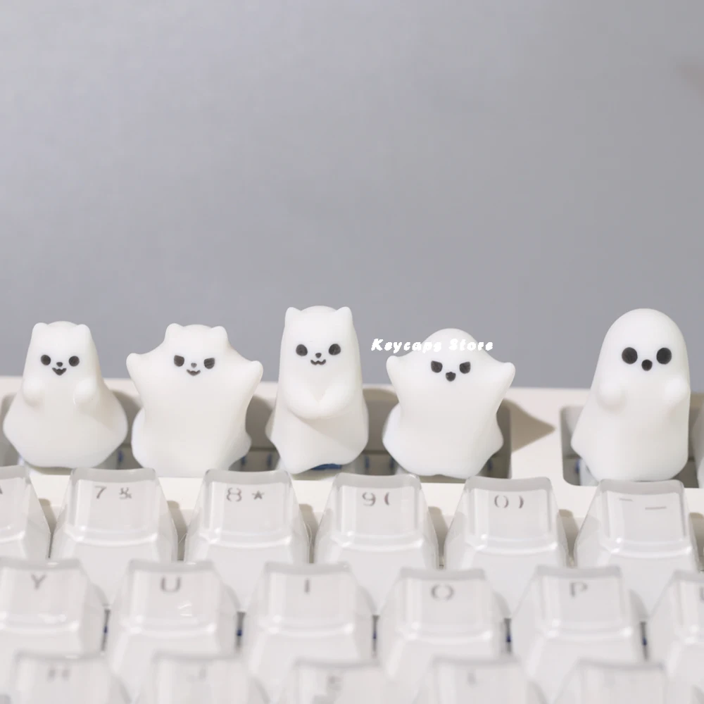 Persönlichkeit Kawaii Keycaps kreative drei dimensionale 3D Original niedlichen DIY Ghost Keyboard Keycaps für mechanische Tastatur