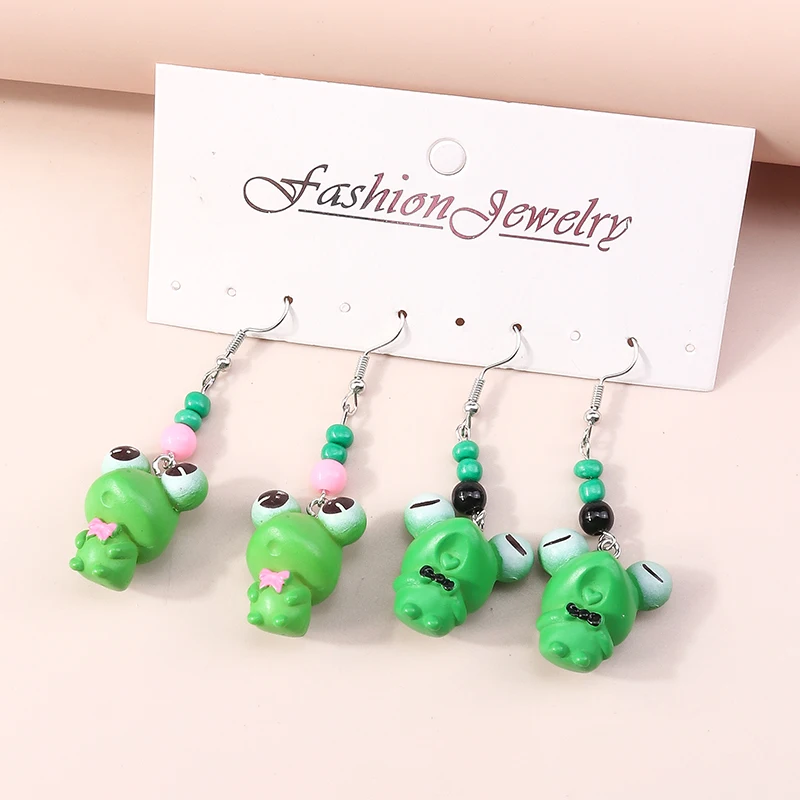 Aihua Cartoon Wolke Ente Ohrringe Set 3D Tier Niedlichen Schmetterling Bär Baumeln Ohrringe für Frauen Mädchen Kinder Trendy Schmuck Geschenke – Detail 8