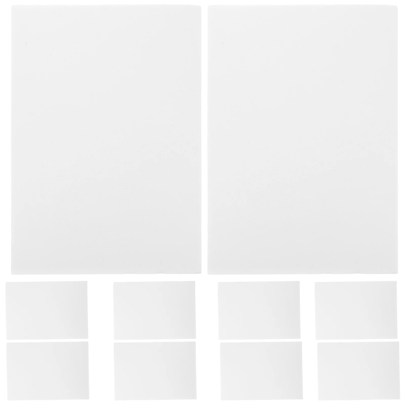 10 Pcs Foam Board Material Blank Background Wall Foams Boards Acid Free White Craft