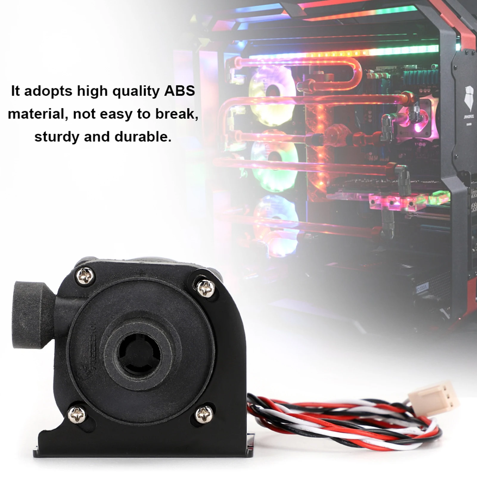 

Computer G1/4in Mini Computer Brushless Water Cooling Pump with Speed Line Left Water Outlet