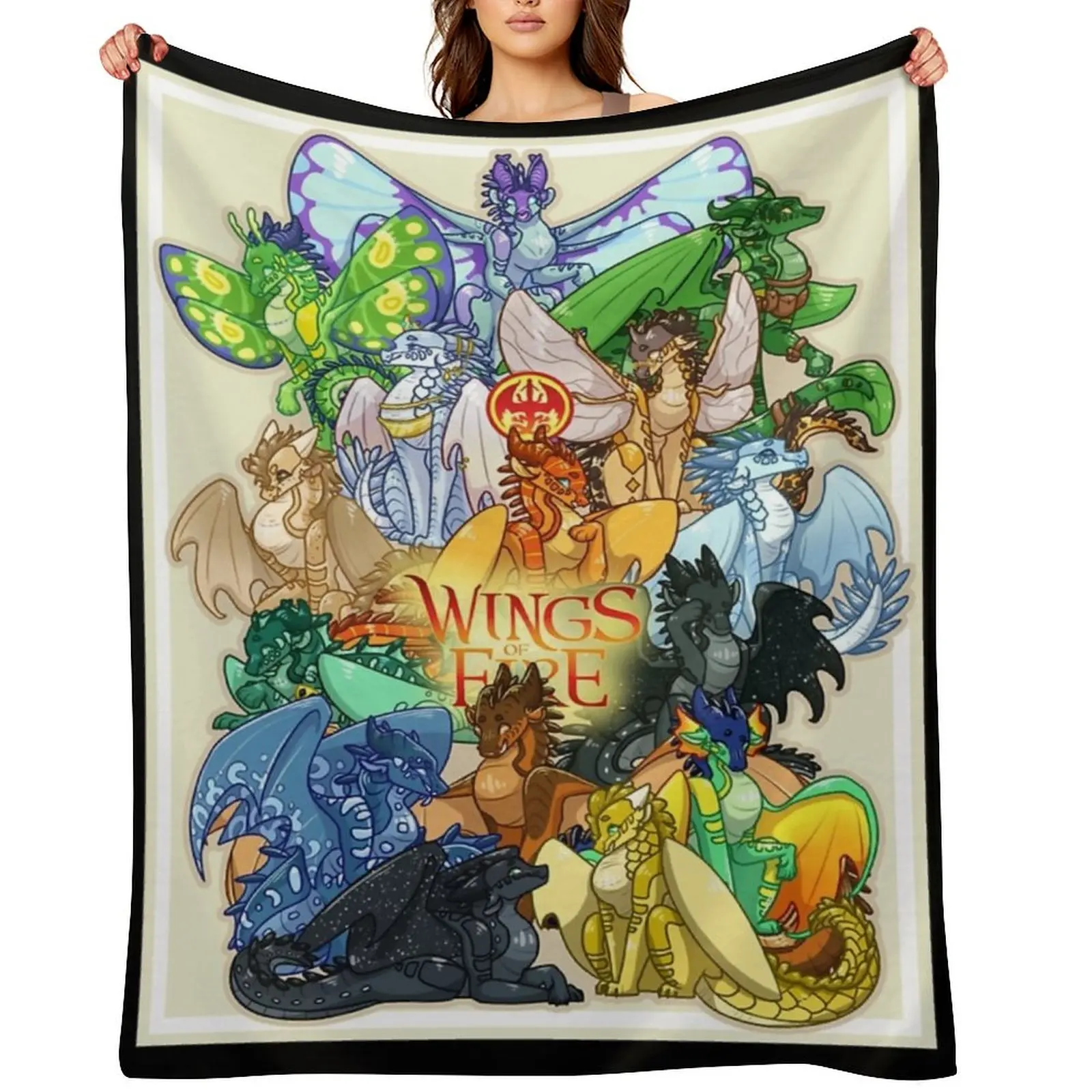 Wings of Fire Throw Blanket manga Cute Plaid Tourist Sofa Throw Blankets