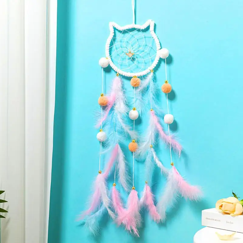 Dreamcatcher Pendant Handmade Dream Catcher Wall Decoration with Lucky Pendant Beads Wall Hangings Decor For Room Party Wedding
