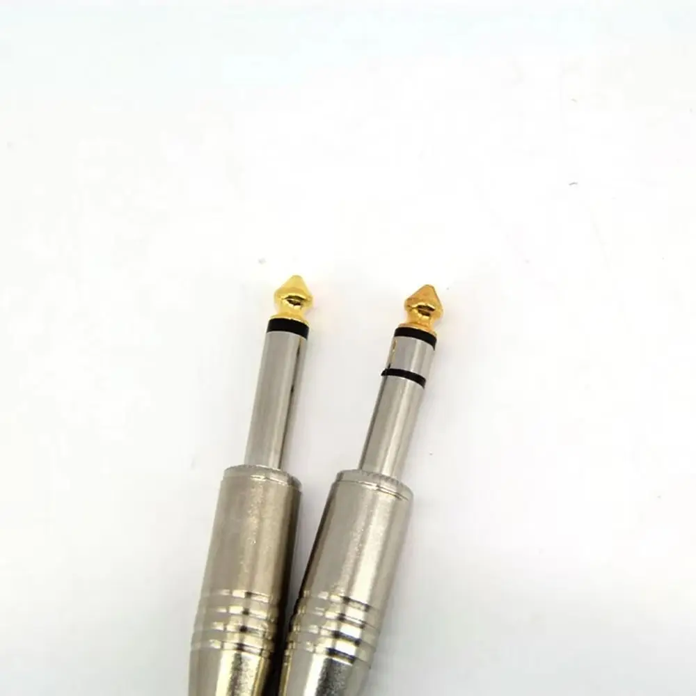 1Pcs 6.35mm Audio Jack Plug 2Pole 3Pole Spring Loaded 6.35mm Audio Connector Metal Solder Connection Mono Stereo Audio Plug