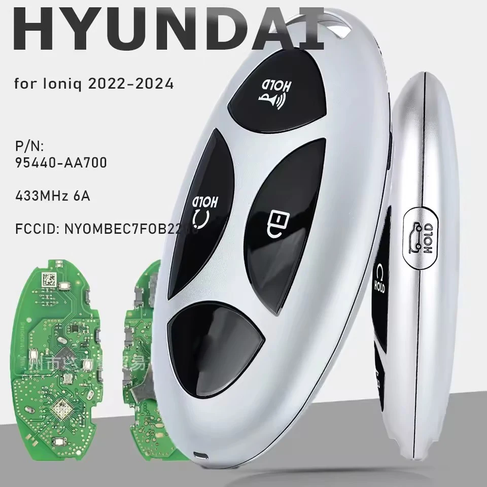

KEYECU 95440-AA700, NYOMBEC7FOB2208 433M 6A Smart Remote Key Fob for Hyundaiy Ioniq 2022-2024