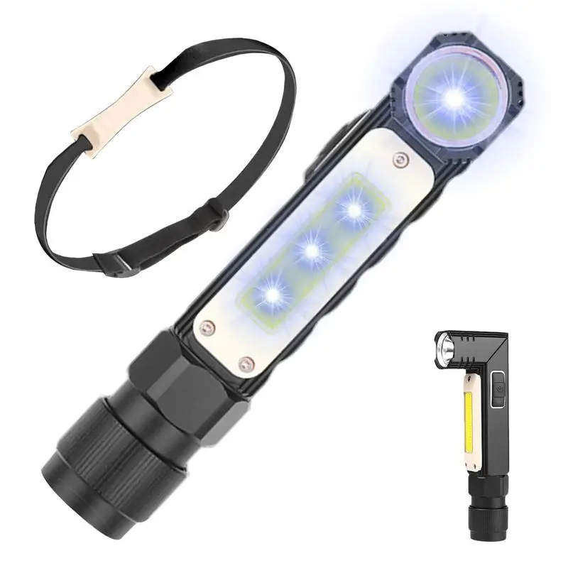 

Magnetic Work Light 800mAh LED Head Lamp Shop Lights Mechanic Light With Magnet Waterproof Job Site Lighting For