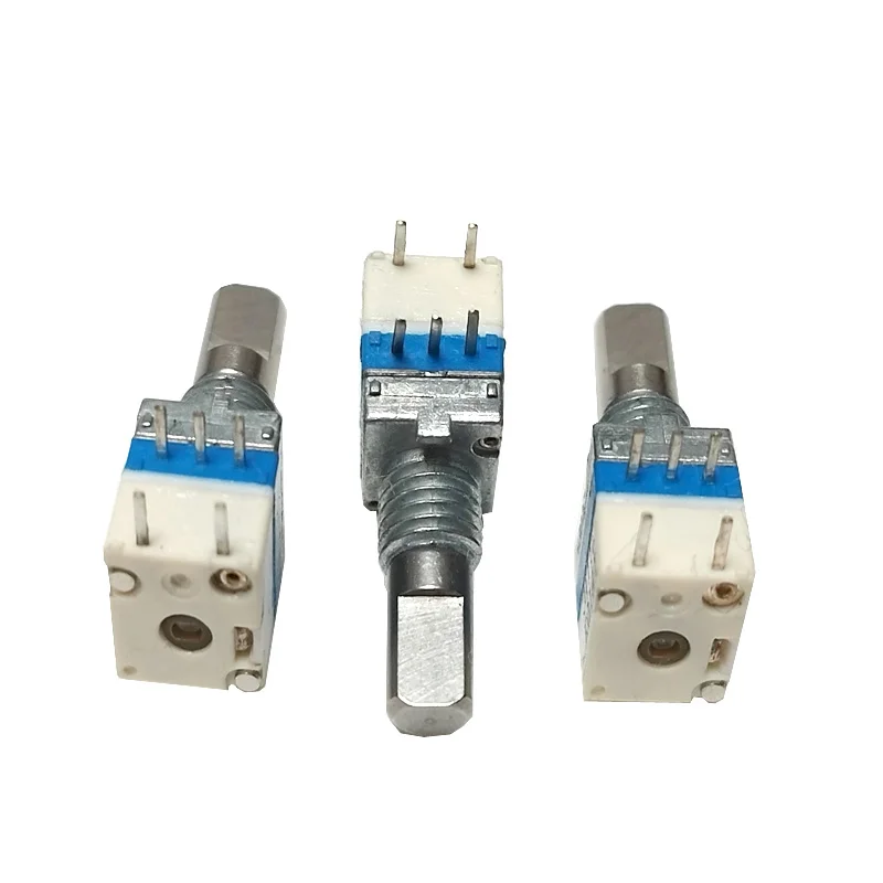 2 szt. Potencjometr CTR 09 z przełącznikiem obrotowym B10K potencjometr 5 pinów 13 półwałek walkie talkie Baofeng Haoyitong