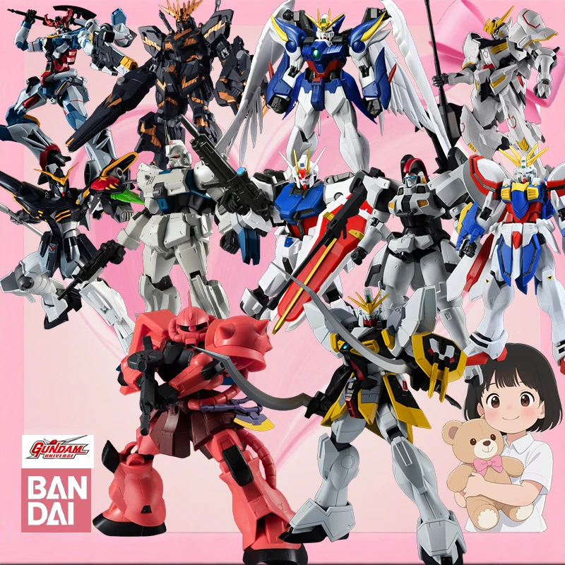 

Bandai Original GU GU-04 Barbatos Gundam, GU-06 Deathscythe, GQuuuuuuX Elite Collector's Display Set Premium Anime Toys