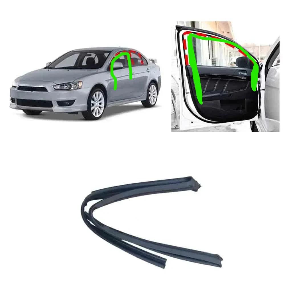 

1 Pcs Window Glass Runchannel Rubber Seal for Lancer CX CY CZ Protector Weatherstrip 5705A615 5705A616 5705A069