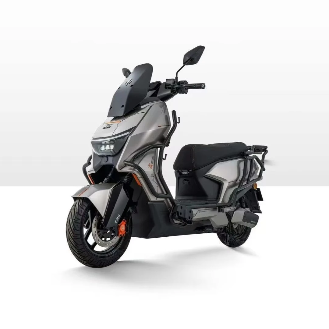 TM890 Electric Motorcycle with 2500W Motor 72V Lithium Battery 80km/h Max Speed-Gray-Does Not Include Battery