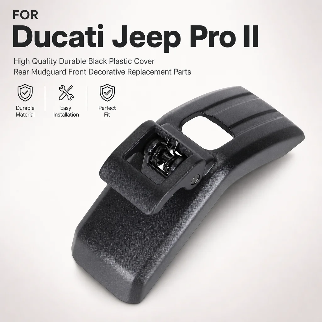 

High Quality Durable Black Plastic Cover for Ducati Jeep Pro II Electric Scooter Rear Mudguard Front Decorative Replacement