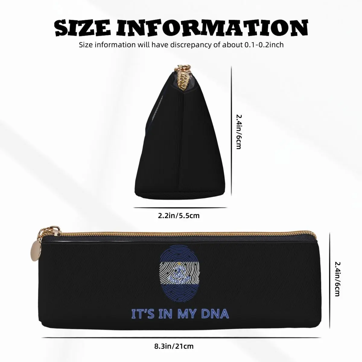 Israel Hapoel Petah Tikva Fc Leather Pencil Case College Teen Zipper Pencil Case Retro Big Triangle Pencil Case