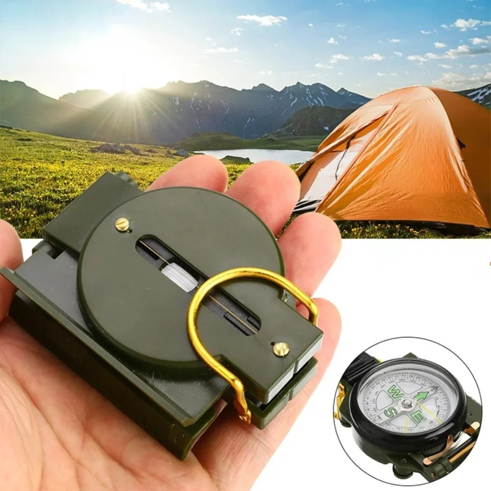 Waterproof High Precision Compass Outdoor Gadget Sports Hiking Mountaineering Professional Military Army Metal Sight