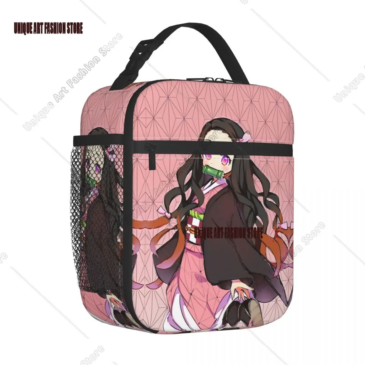 

Demon Slayer Insulated Lunch Bag High Capacity Lunch Container Cooler Bag Tote Lunch Box Outdoor Bento Pouch