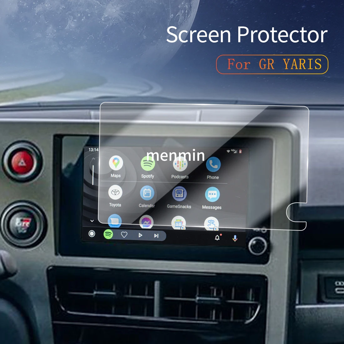 

Автомобильные наклейки Carplay защита экрана дисплей Авто Закаленное стекло Защитная пленка автомобильные аксессуары для TOYOTA GR YARis 2024