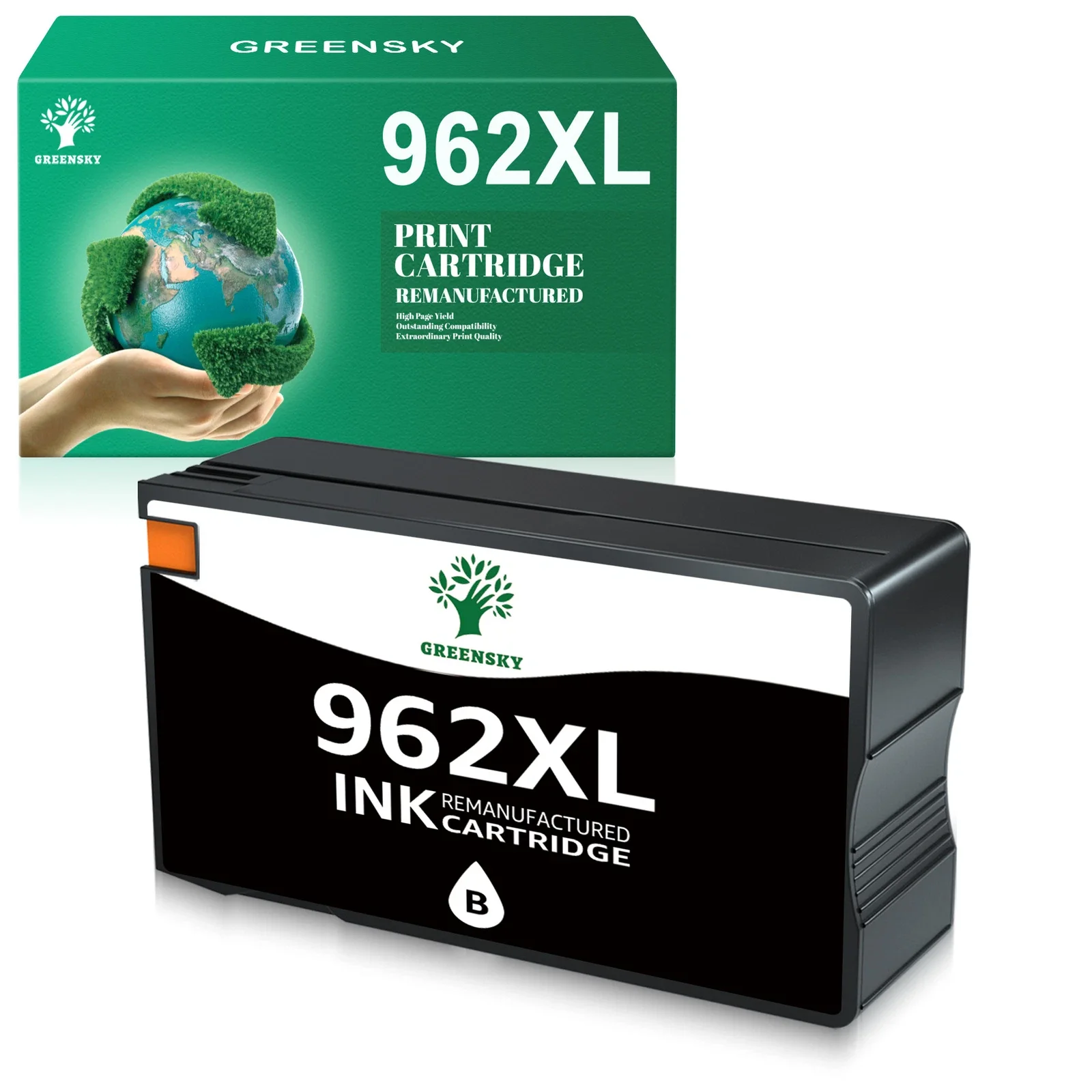 

1 шт. 962-XL чернила HY для 9010 9015 9016 9018 9020 9025 9027 черные