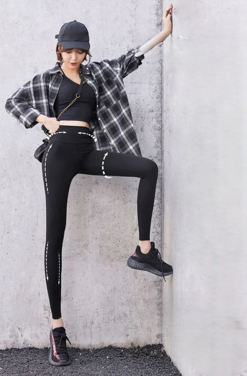 

Yoga Pants For Woman Plus Size Women Bottom Medium Hollow Crop Raise Clothe Perforated Ice Silk Slit Glossy Legs Halloween Funny