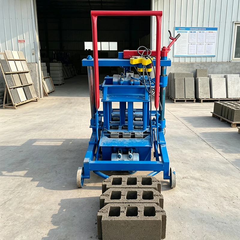 2-45 Mobile Block Making Machine Egg Laying Brick Machine 220V 380V Vibration Forming Hollow Brick Production Equipment