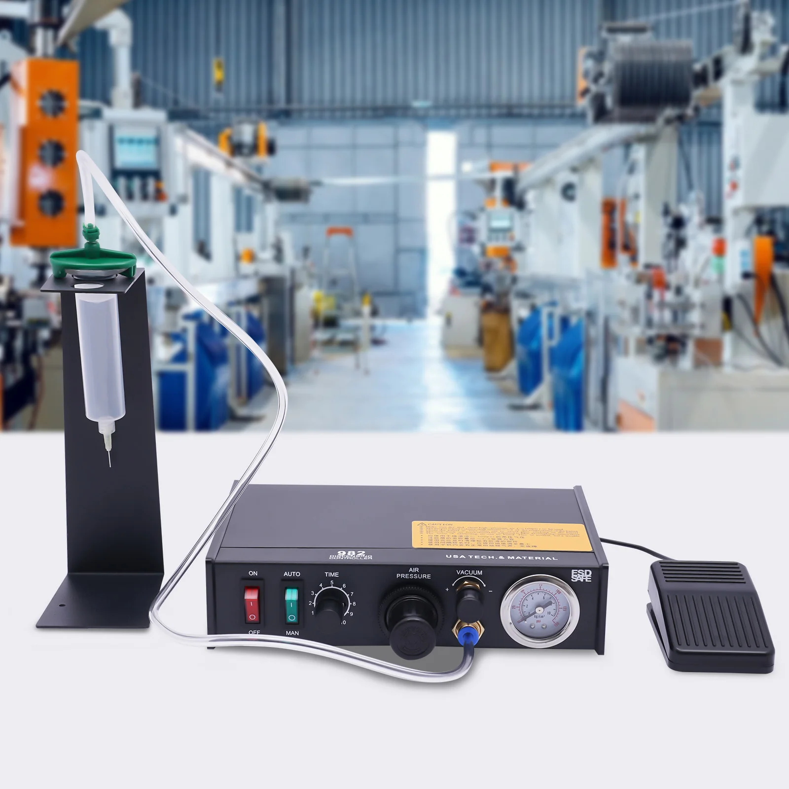 20W Pneumatic Dispensing Controller Glue Dispenser Solder Liquid Controller 982, Glue Dispenser Machine Solder Paste Controller