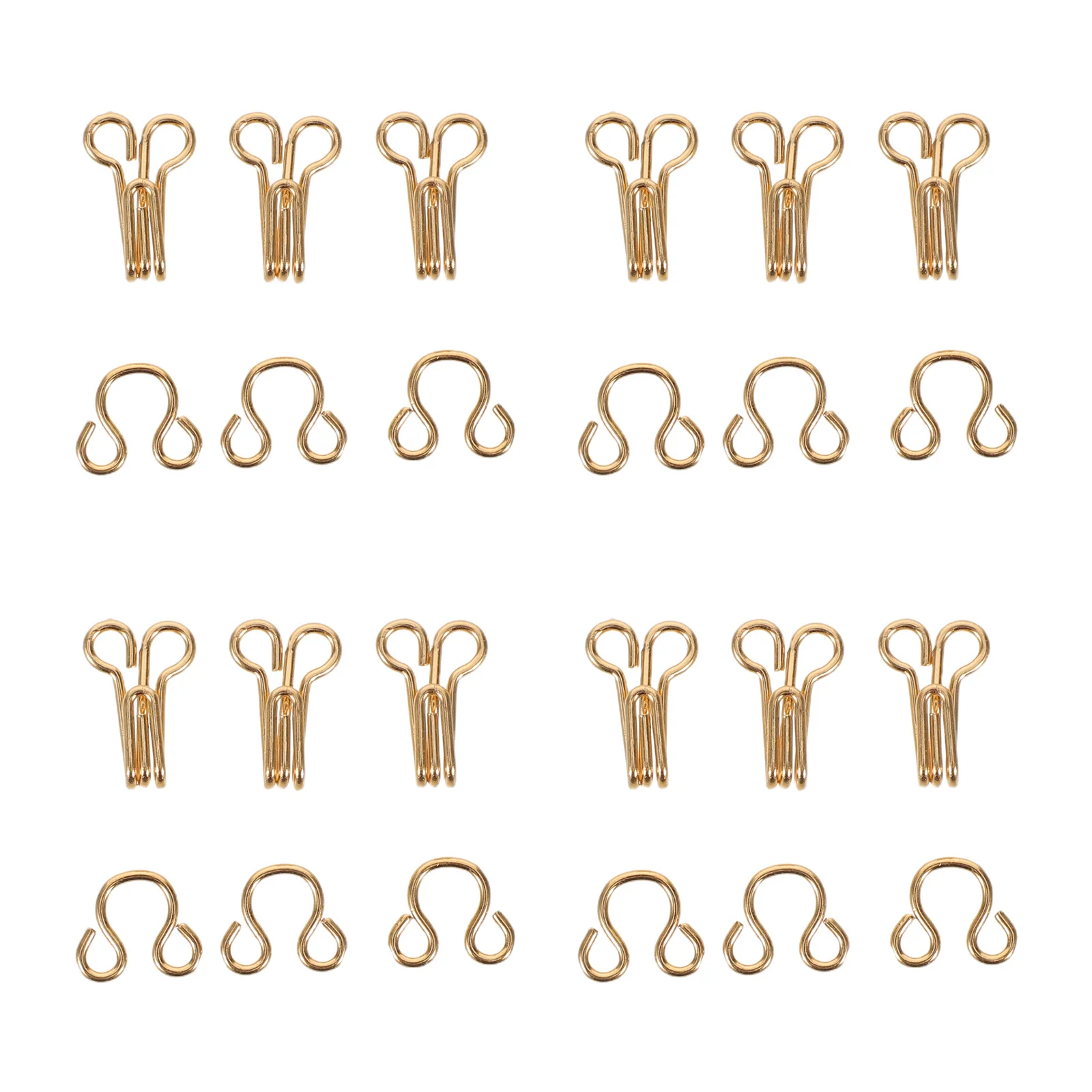 

100pcs Invisible Anti-Flash Fastener 17Mm Gold Metal Sew-On Snap Buttons For Clothing Underwear Trousers Bra Waist