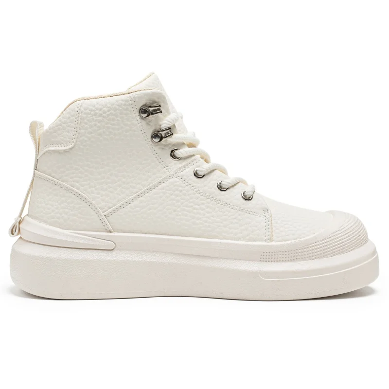 High-Top Men's Shoes, New Autumn and Winter Models, Versatile Casual Sneakers, Men's Thick-Soled Height-Increasing Sports Casual Trendy Shoes