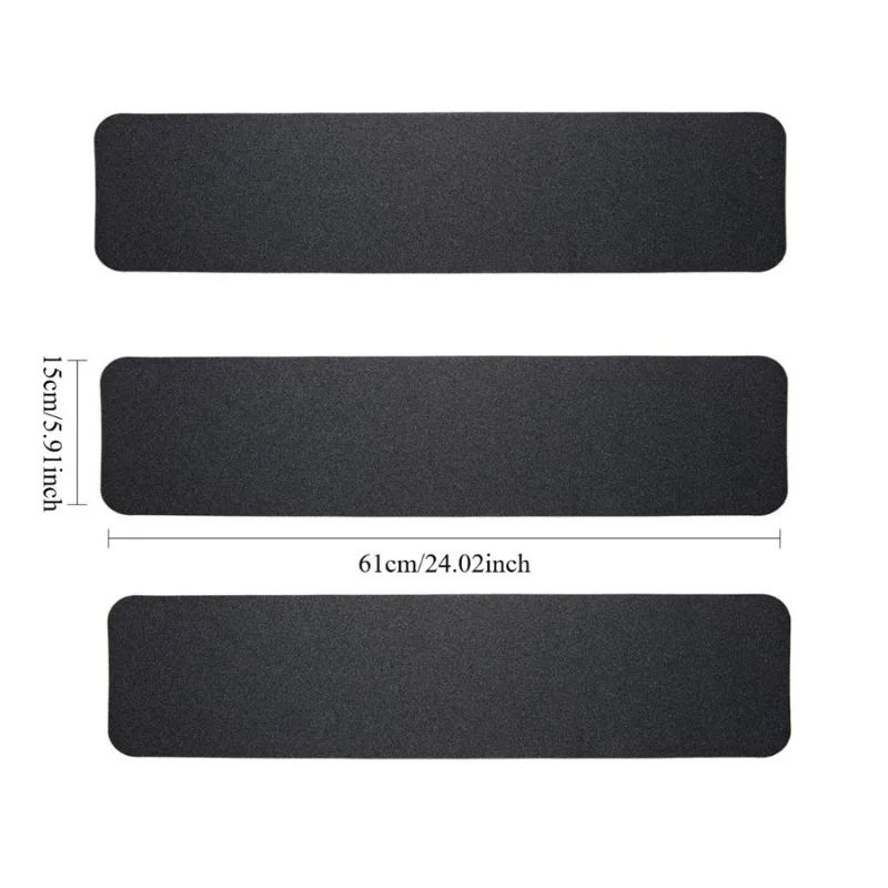 10pcs/set Anti-slip Tape, Frosted Stair Anti-slip Stickers, Wear-resistant Slope, Hotel Steps, Floor Tread Anti-slip Strips, High Adhesion, Floor Anti-slip Wear-resistant Sheet, Size 15cm*61cm, Stair Anti-slip Stickers