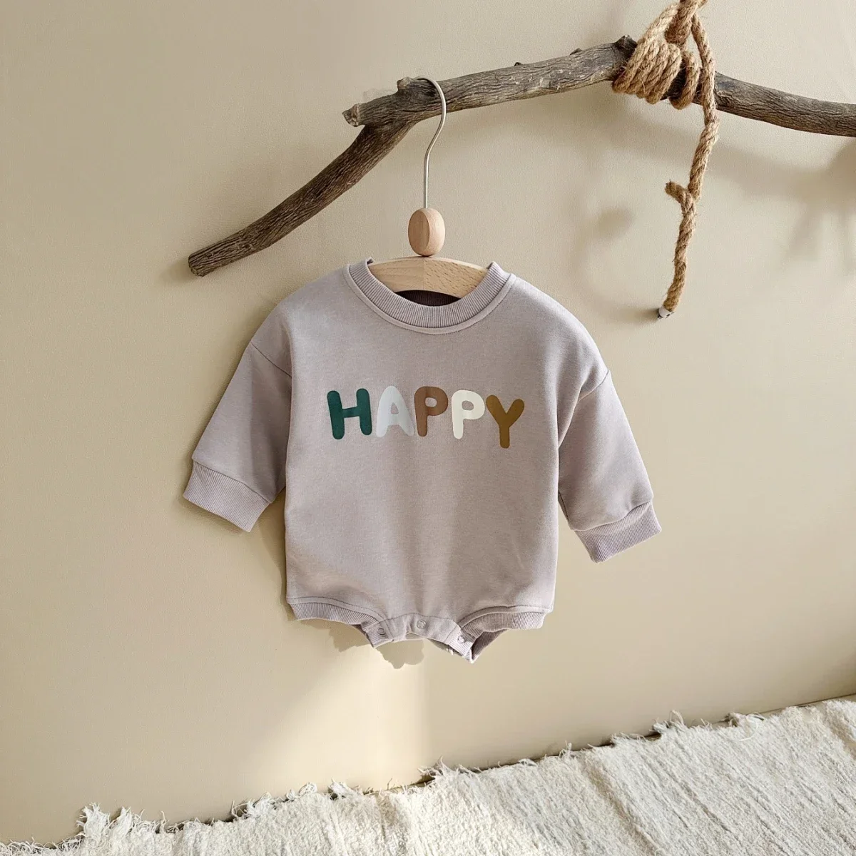 INS Newborn Baby Long Sleeve Romper Christmas Tree Printed Terry Bodysuit Outfit Infant Baptism Bodysuit Clothes Xmas Costumes