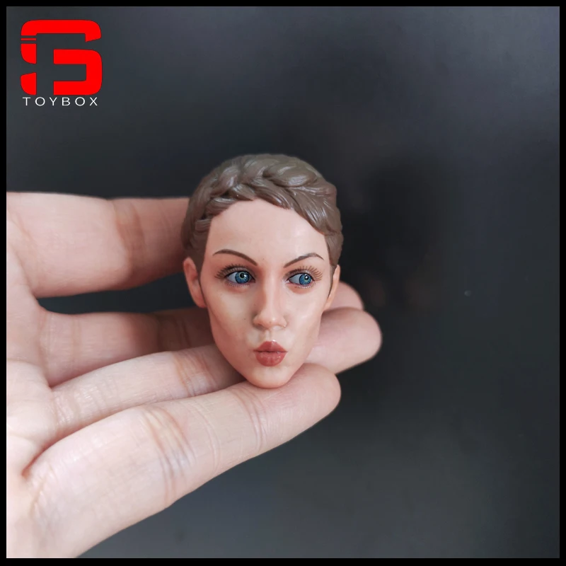 ในสต็อก 1/6 Scale ทหารหญิงหัว Sculpt พร้อม Pouting Expression Fit 12 ''ทหารหญิง Action Figure Body ตุ๊กตา