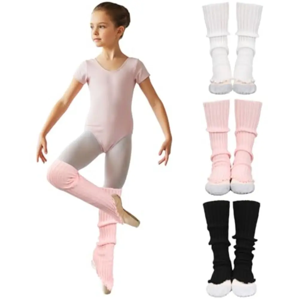 New Girls Leg Warmers Ballet Leg Warmers Boot Covers Thickened Stirrup Ankle Warmers Ankle Length Pile Sock Daily Wear