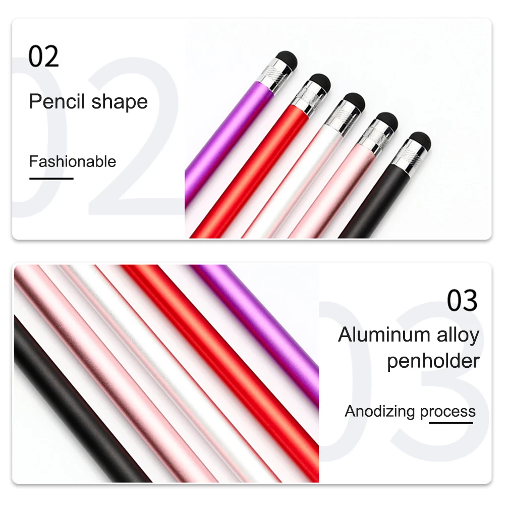 Capacitive Stylus Pen 2 in 1 Rubber Tips Stylus Pencil for for for for for for Android Device - view 5
