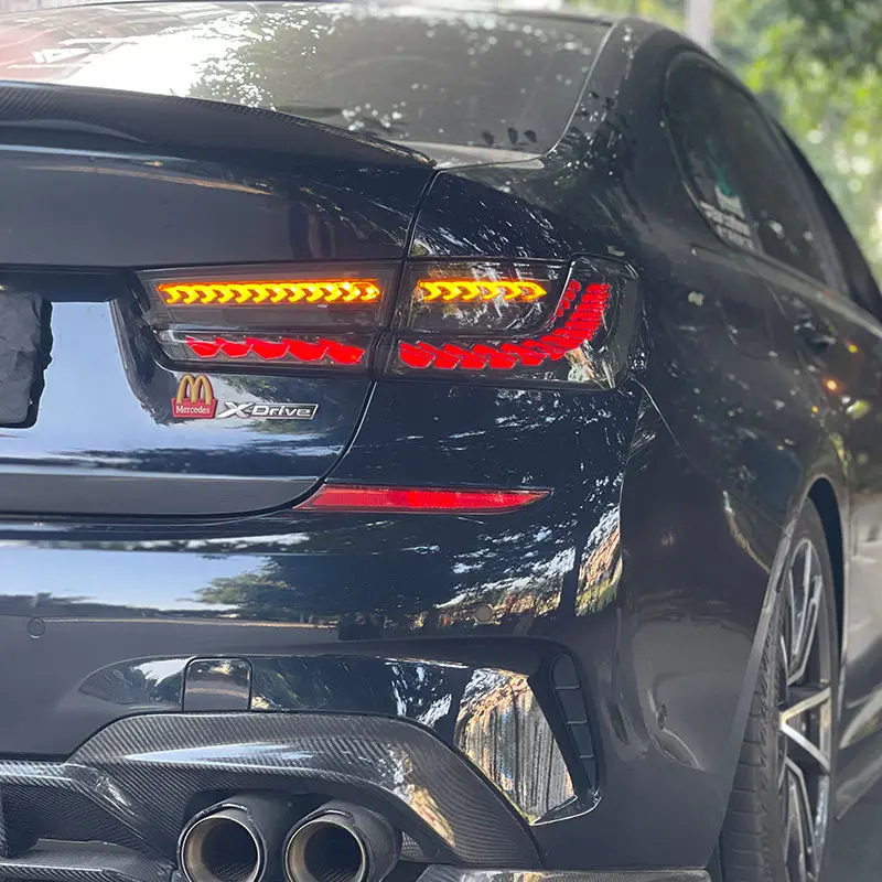 For BMW 3 Series G20 M3 G80 330 340i 320i 325i 2019-2022 OLED GTS Tail Lights Taillamp Taillight Rear Lamps Full LED Dynamic view 2