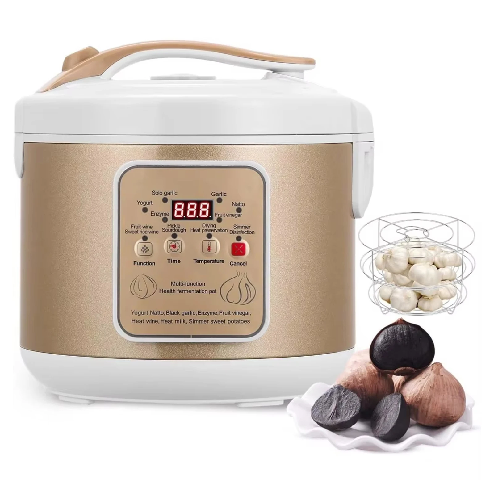 

6L Black Garlic Fermenter, Automatic Intelligent Fermenter Machine For Natto, Yogurt, Kimchi, Fruit Wine, Garlic Cooker