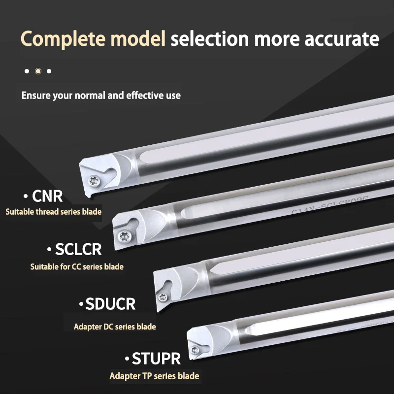 Tungsten steel shock-proof inner hole tool post, Stupr hard alloy inner thread, Sclcr internal cooling tool post