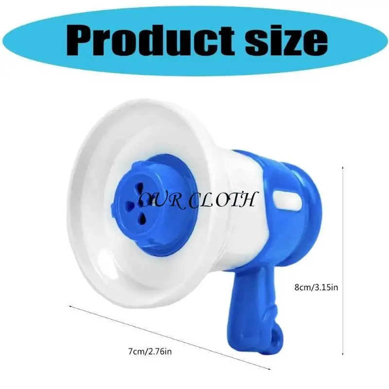 Muzikale megaphone sleutelhanger megaphone -luidsprekerspeelgoed met opnamemicrofoon y1ac