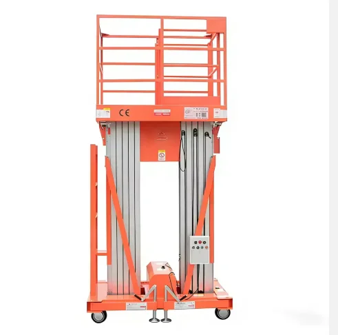 Customized 4-10m Lifting Height 150kg Load Capacity Electric Skylift Hydraulic Single Mast Aluminium Alloy Lift