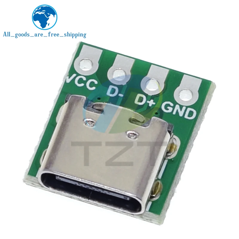 10/5/1Pcs USB 3.1 Type C Connector 16 Pin Test PCB Board Adapter 16P Connector Socket For Data Line Wire Cable Transfer