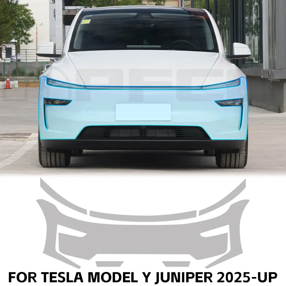 

For Tesla Model Y Juniper 2025 2026 TPU Paint Protection Film Clear Bra Pre-cut PPF Car Body Anti-Scratch Resistant Invisible