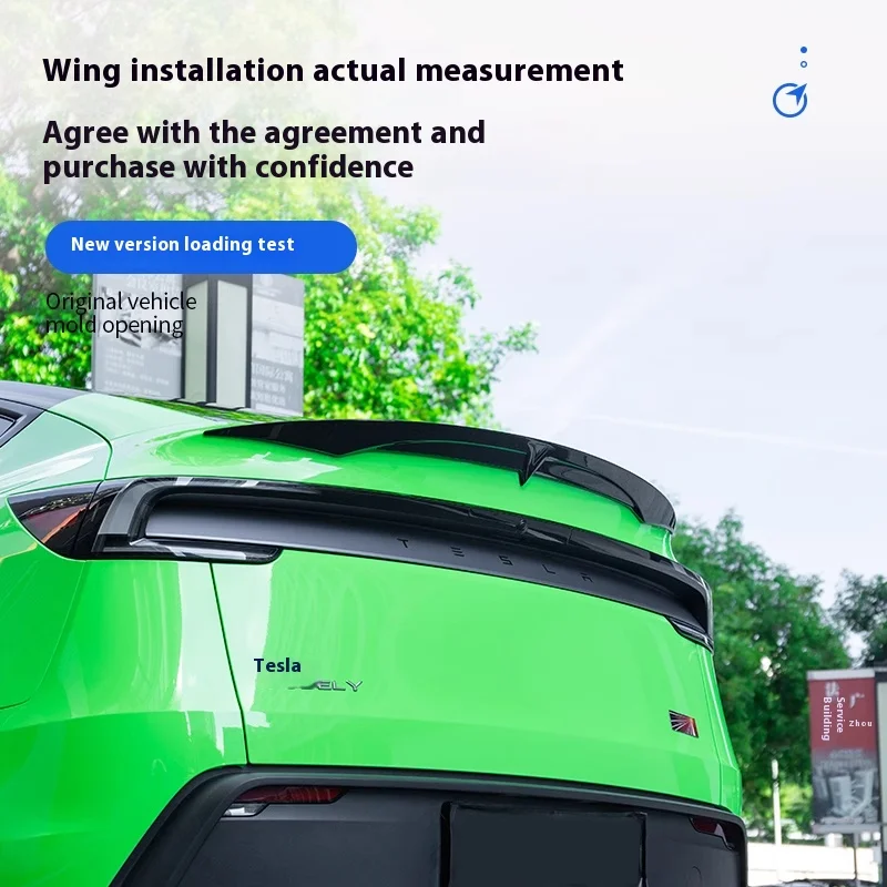 For Tesla 2025 New Model Y Juniper MC Style Rear Trunk Lid Car Bright black sports spoiler Trunk Lid Car Spoiler Accessories ﻿