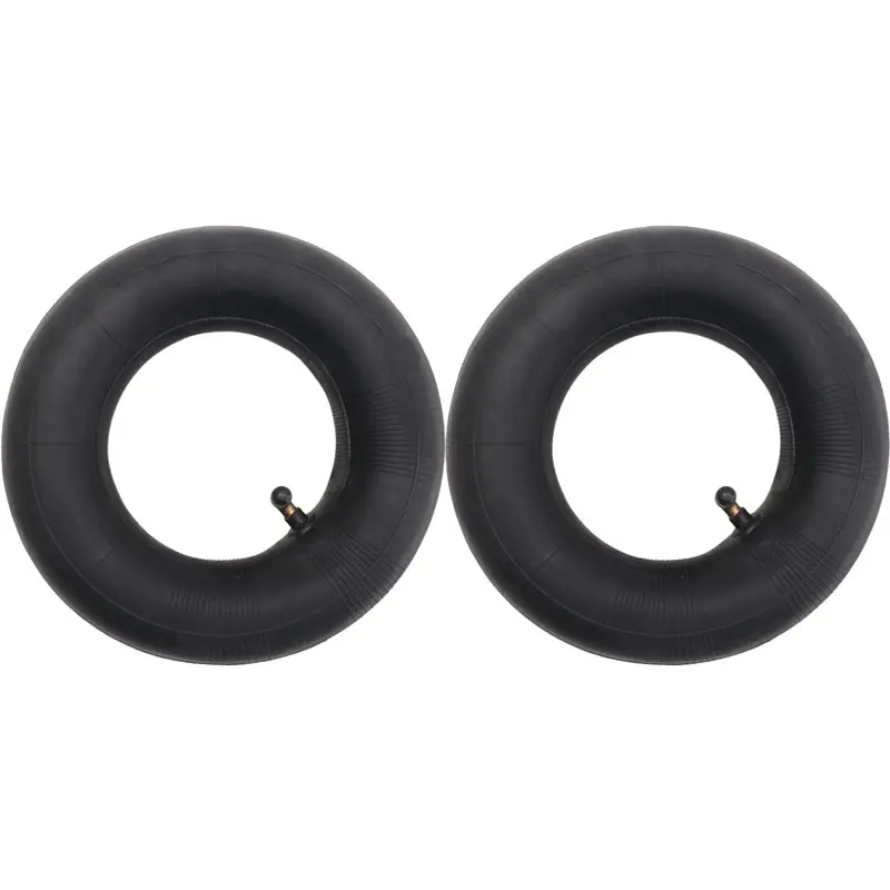 Pack Of 2 Inner Tubes With TR87 Valve For Wheelbarrow, Sack Truck, Handcart 3.00-4, 10X3, 260X85 Black Easy Install-N31R